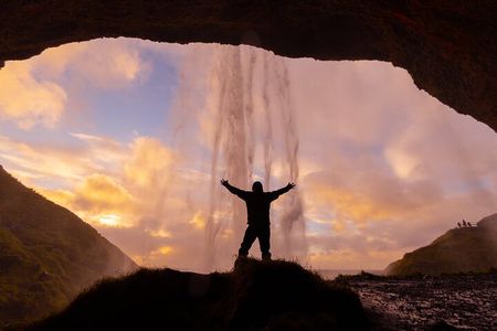 South Coast, Waterfalls and Black Sand Beach (Small Group Tour)