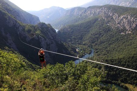 Zipline Croatia: Cetina Canyon Zipline Adventure from Omis