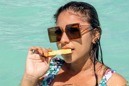 Collective tour of the Rapids of Bacalar in Pontoon