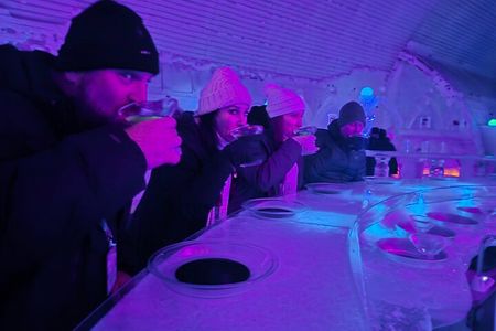 Midnight Sun Magic Chena Hot Springs Soak and Ice Museum Tour