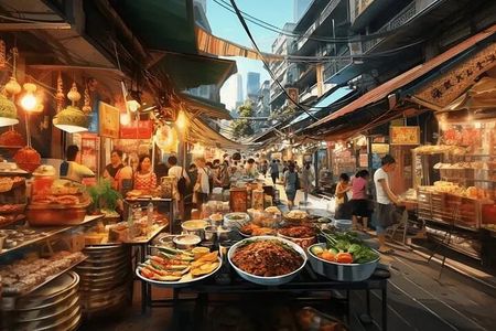 Bangkok Street Food Tour with Hotel Pick-up & Dinner