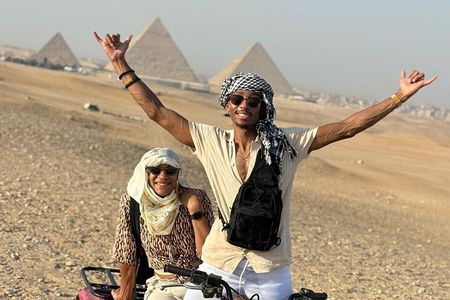 Giza Pyramids, Camel ride, Shopping with ATV Quad bike 