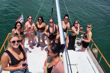 Party Boat San at San Juan Bay Day Cruise with Drink and Snacks