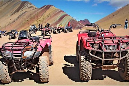 From Cusco: ATV Tour in Rainbow Mountain and Red Valley with Food
