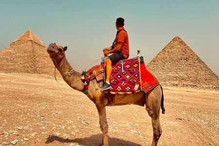 Fullday pyramids, Memphis, sakkara, Lunch, Camel ride& Nilecruise