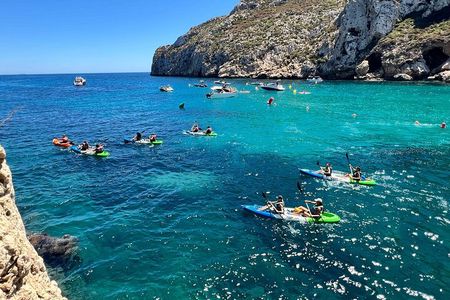 Kayak Granadella Guided Tour in its caves and Cala en Caló