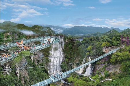 From Dongguang To Gulong Gorge Skywalk Bridge and Waterfall Tour