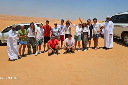 Sharing Tour to Wahiba Sand Desert and Wadi Bani Khalid Full Day