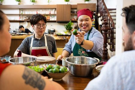 Experience Hanoi Cooking Class with Free Wine Tasting
