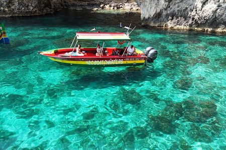 Private Speedboat 3hrs around Comino Crystal & Blue Lagoon Caves