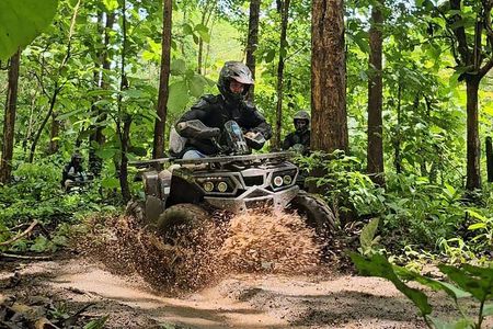 8 hour Sticky waterfall, ATV and White water rafting Adventures