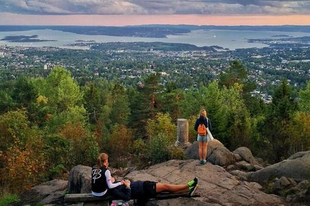 Oslo Fjord Panorama View - Scenic Forest Hike to the Top of Oslo