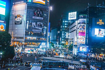 Nighttime Adventures in Tokyo with Students