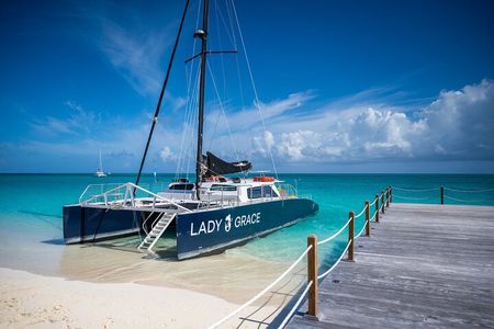 Grace Bay Luxury Catamaran Reef Snorkel Sail from Ritz-Carlton