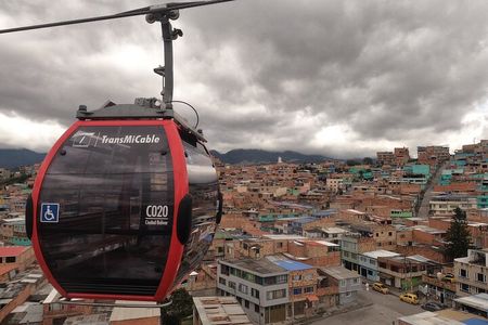 Ciudad Bolivar district by cable car, tour and graffiti workshop