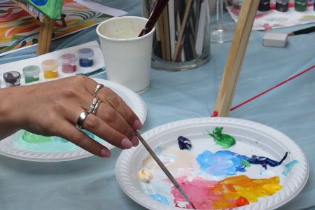 Art worshop with aperitif in Naples