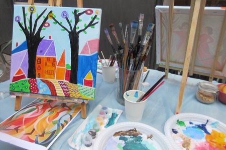 Art worshop with aperitif in Naples