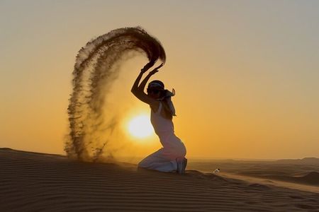 Lahbab Sunset Safari – Camel Ride, Dune Bashing, BBQ & Live Shows