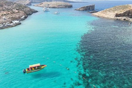 Private Speedboat 4hrs Around Comino Crystal Blue Lagoon Caves