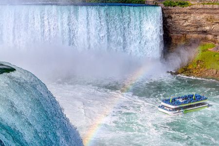 Niagara Falls Boat & Cave Tour by Shuttle