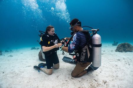 Beach Diving Activity in Oman