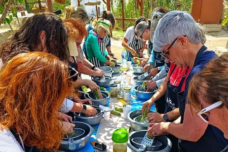 Cooking Class Sunset Dinner and Tour in Paros Farm 