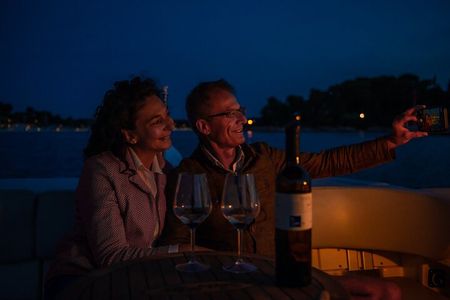 Private Nighttime Luxury Speedboat Tour of Rovinj with Wine