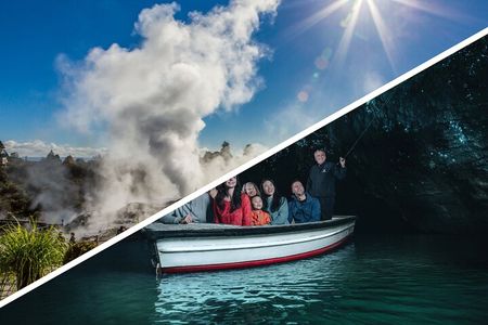 Waitomo Caves & Rotorua Small Group Tour including Te Puia from Auckland 
