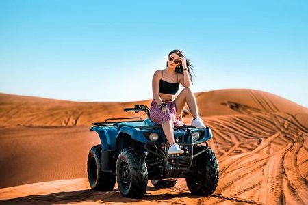 Evening Desert Safari with BBQ Dinner & self-drive Quad biking 