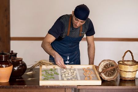 Cooking class in the trulli with chef Davide