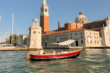 Typical boat ride in the Venice lagoon 