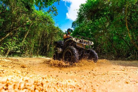 ATV, Zipline and Cenote at Extreme Adventuring with Tulum Pickup