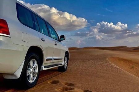 Doha: Inland Sea Desert Safari with Camel Ride & Dune Bashing 