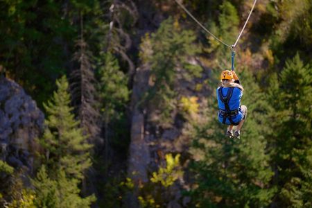 Cross Canyon Zipline Tour in Peachland BC Canada