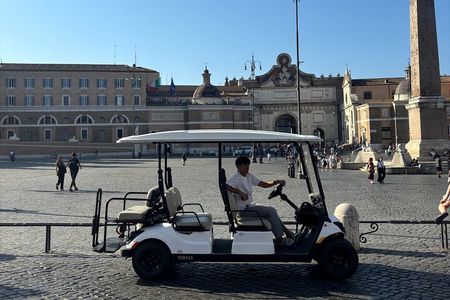Rome: 3-Hour Private Golf Cart Tour with Food Tasting