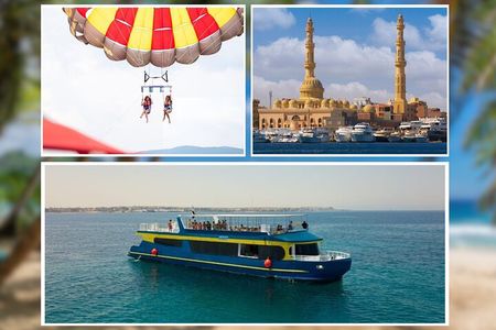 Private City Tour with Catamaran Sea Trip & Parasailing- Hurghada