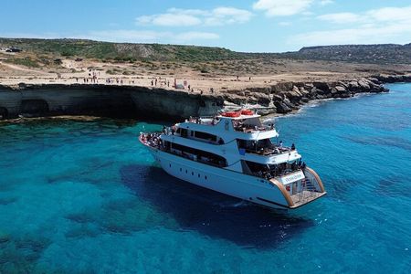 Cruise with lunch & Swimming Stops on Ayia Napa's biggest boat