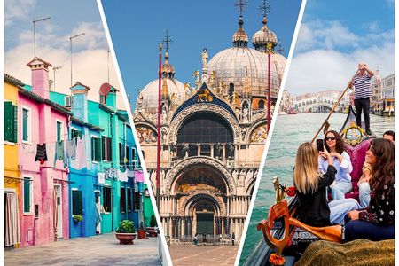 St Mark's, Doge's Palace, with Murano and Burano & Gondola Ride