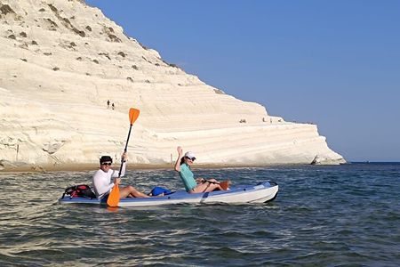 SCALA DEI TURCHI by Kayak Adventure by the Sea and snorkeling
