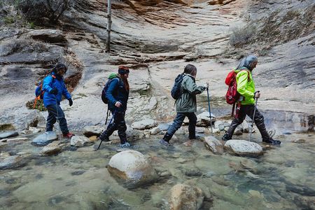 The Famous Narrows Trail in Zion National Park