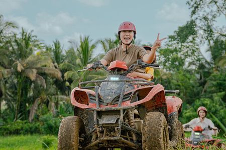 BALI ATV Kuber Through Historic Tunnel and Scenic Waterfalls