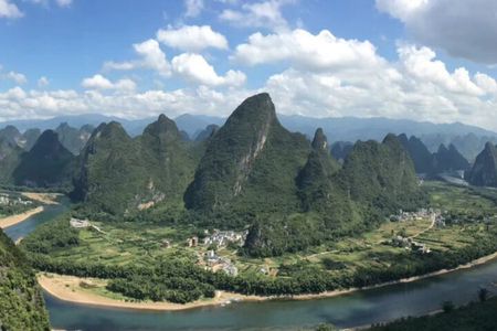 1-day Guilin LiRiver cruise&Yangshuo Xianggong hill visiting tour