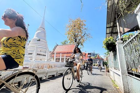 Bangkok: Bike and Longtail Boat Tour with Lunch