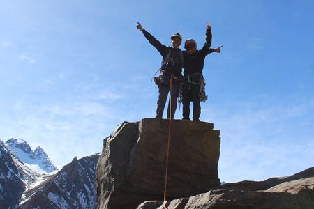 Rock climbing in Santiago, Chile