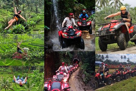 Ubud: ATV Rafting + Zipline, Swing, Sky Bike in Bali Rice Terrace