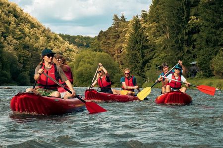 Easy Canoe Mission to the Sazava River from Prague Day Trip