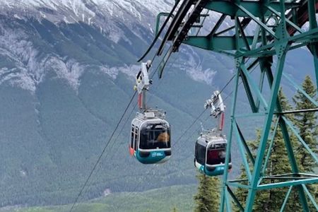 Banff Gondola Hot Springs Bow Falls and Three Lakes tour