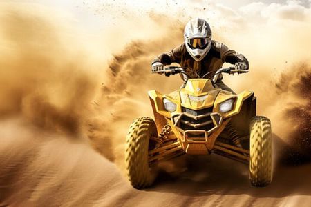 Agadir Or Taghazout: Quad Bike Safari Desert With Moroccan Tea