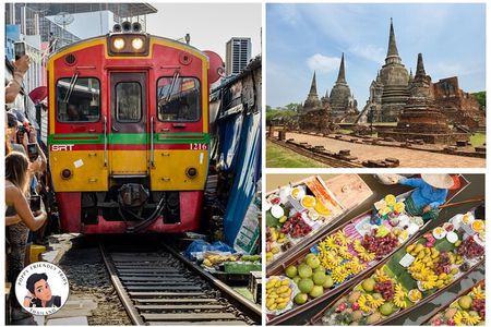 Railway Market Private Tour to Floating Market and Ayutthaya