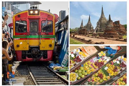 Private Tour to Railway Market Floating Market and Ayutthaya